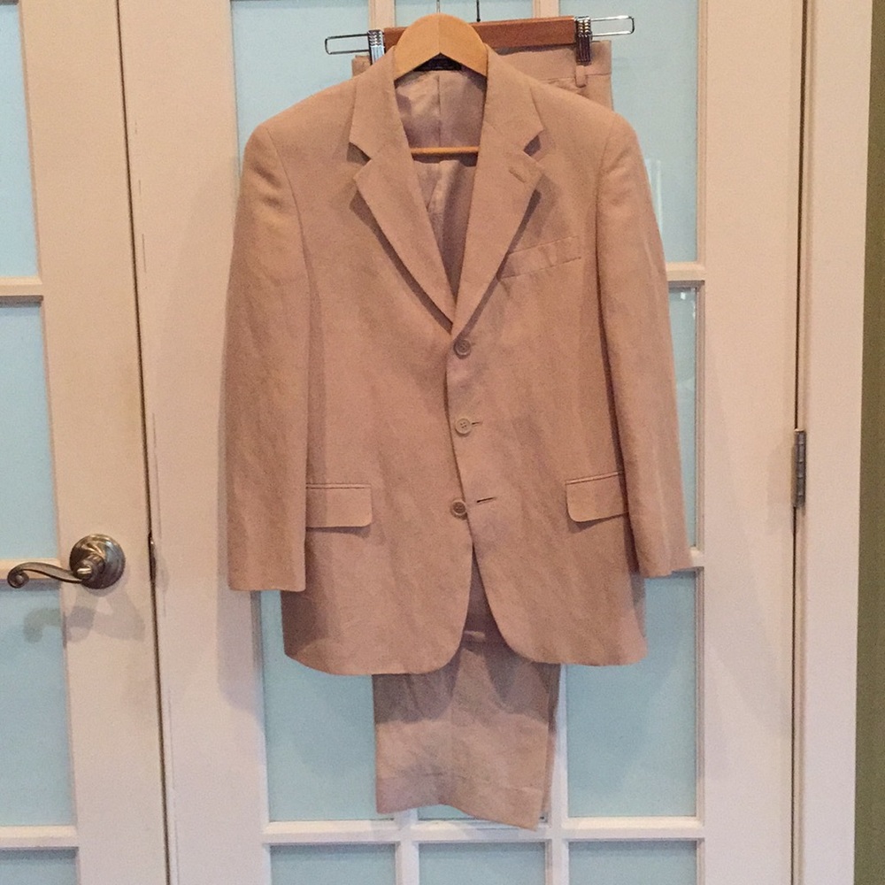 Gently Worn Young Men’s Linen Suit Size 14R